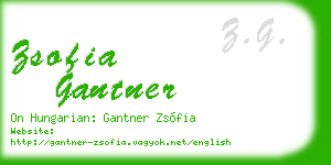 zsofia gantner business card
